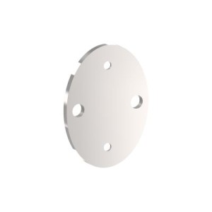 Piastra ovale ancoraggio laterale 90x120 AISI 316