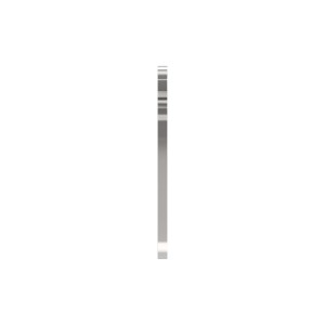 Piastra ovale ancoraggio laterale 90x120 AISI 316