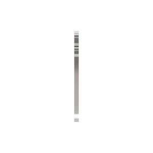 Piastra ovale ancoraggio laterale 90x120 AISI 316