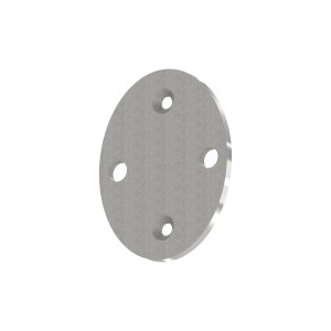 Piastra ovale ancoraggio laterale 90x120 AISI 316