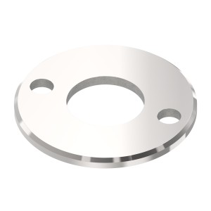 Piastra a pavimento Ø100x6 mm AISI 316 per tubo 42,4mm