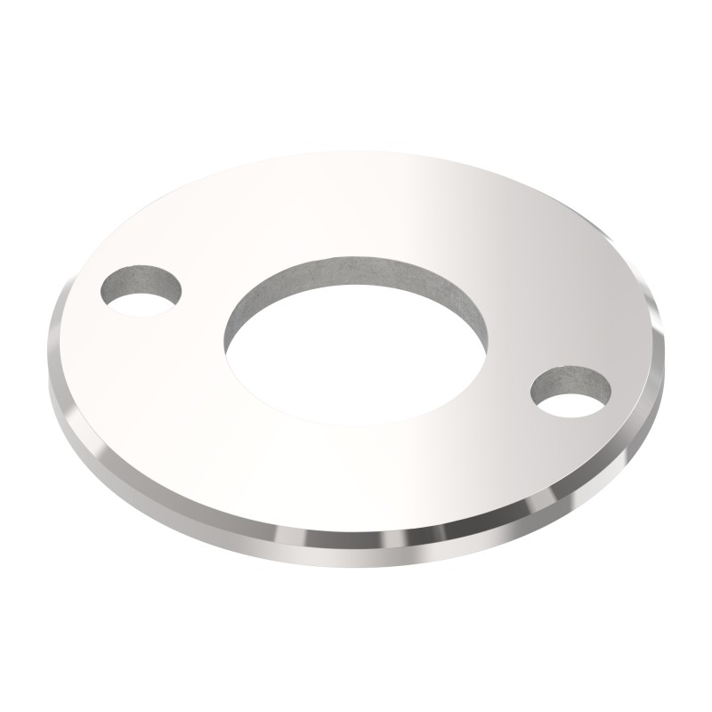 Piastra a pavimento Ø100x6 mm AISI 316 per tubo 42,4mm