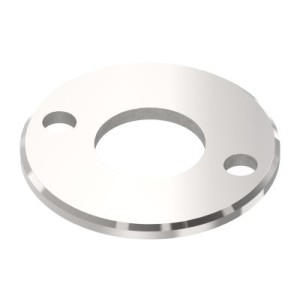 Piastra a pavimento Ø100x6 mm AISI 316 per tubo 42,4mm