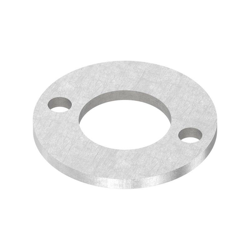 Piastra a pavimento per tubo 33,7 mm AISI 304 grezza