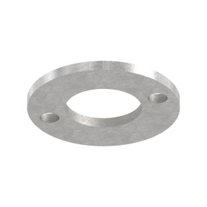 Piastra a pavimento per tubo 33,7 mm AISI 304 grezza