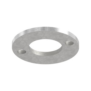 Piastra a pavimento per tubo 33,7 mm AISI 304 grezza