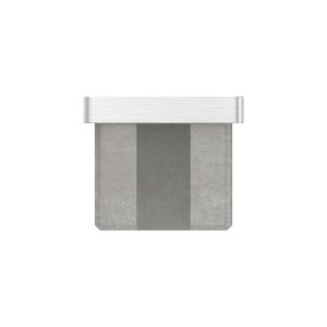 Tappo per tubo 40x30x2 mm AISI 304 satinato