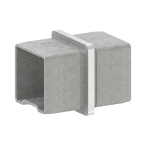 Raccordo diritto tubo 30x30x2 mm in AISI 316 satinato