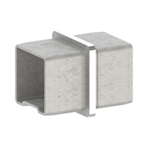 Raccordo diritto tubo 40x40x2 mm in AISI 316 lucido