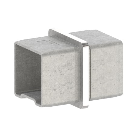 Raccordo diritto tubo 40x40x2 mm in AISI 316 lucido
