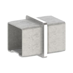 Raccordo diritto tubo 40x40x2 mm in AISI 316 lucido