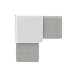 Raccordo a 90° per tubo 30x30x2 mm AISI 316 sat.