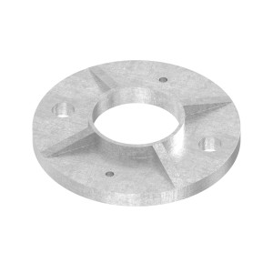 Piastra a pavimento Ø100x8 per tubo 42,4 mm AISI 316