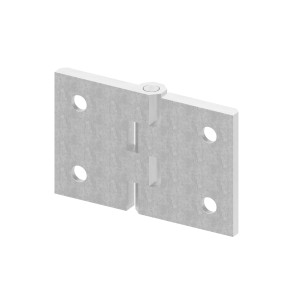 Cerniera 50x76 mm AISI 316 satinato con fori M6
