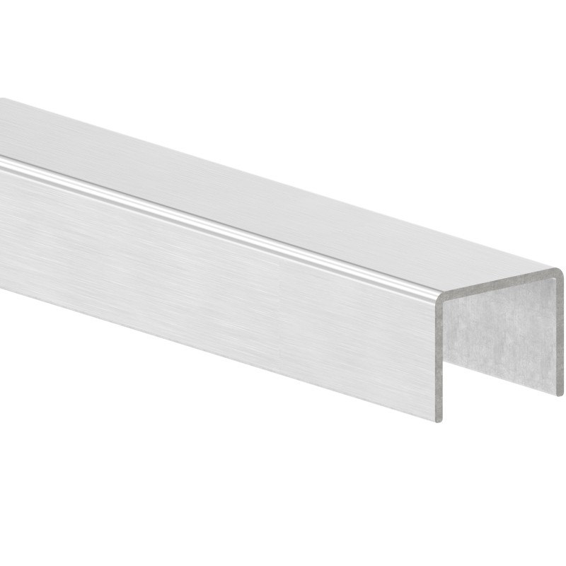 Lamiera piegata a U in acciaio inox per vetro (IN600-235)