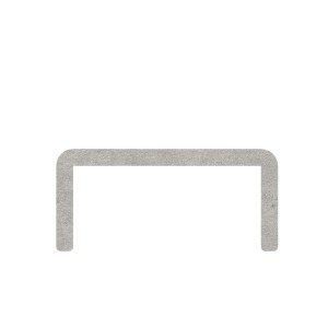 Profilo coprispigolo Type ID vetro 10+10 alluminio inox