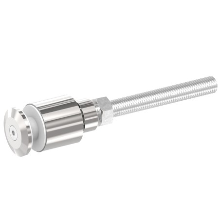 Vite fermavetro Ø40 AISI 316 lucido con barra M14