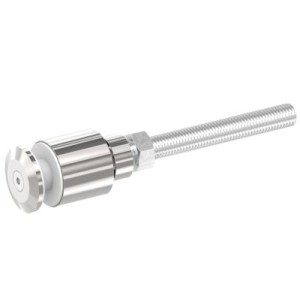 Vite fermavetro Ø40 AISI 316 lucido con barra M14