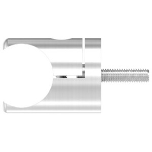 Supporto profilo lamiera tonda foro 26,9 mm AISI 304