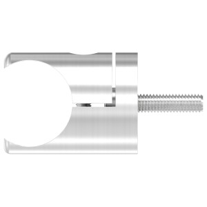 Supporto profilo lamiera tonda foro 26,9 mm AISI 304