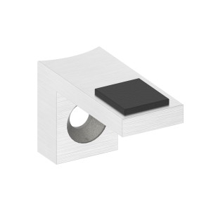 Appoggio antiscivolo per vetro Ø42,4 mm AISI 304