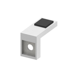 Appoggio antiscivolo per vetro AISI 316 Ø42,4mm