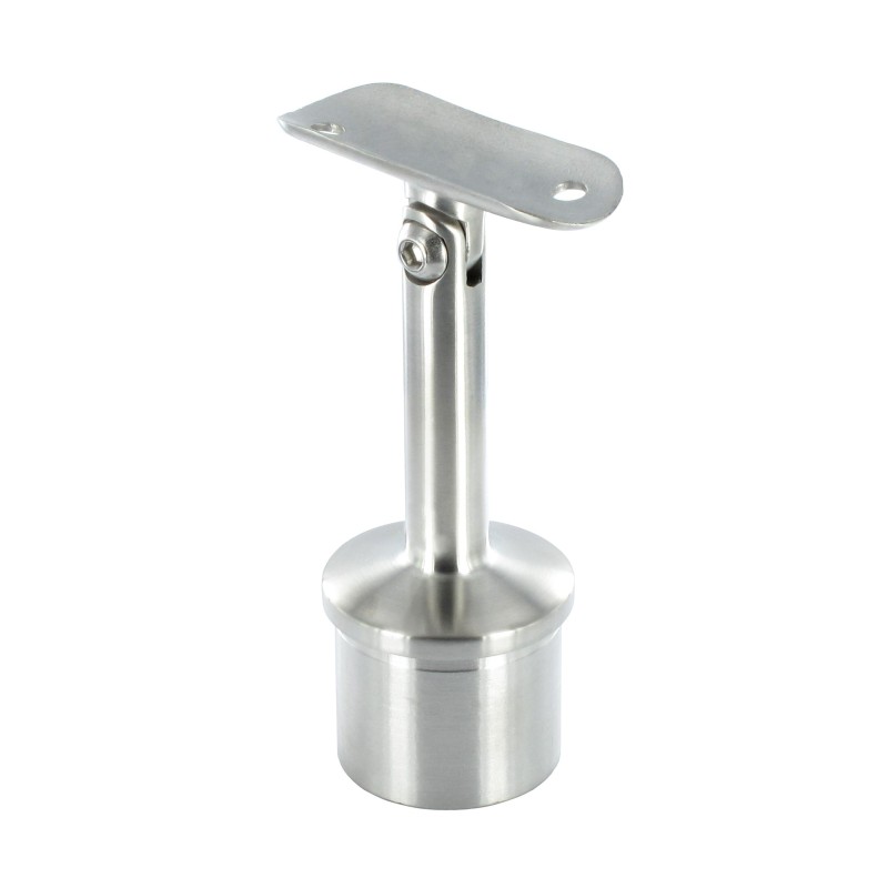 Supporto per corrimano con sella per tubo d. 42,4 aisi 304