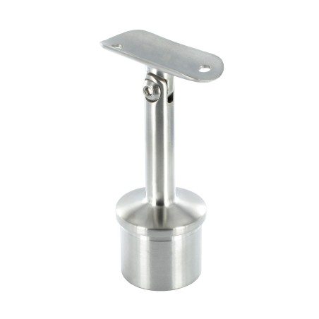 Supporto per corrimano con sella per tubo d. 42,4 aisi 304
