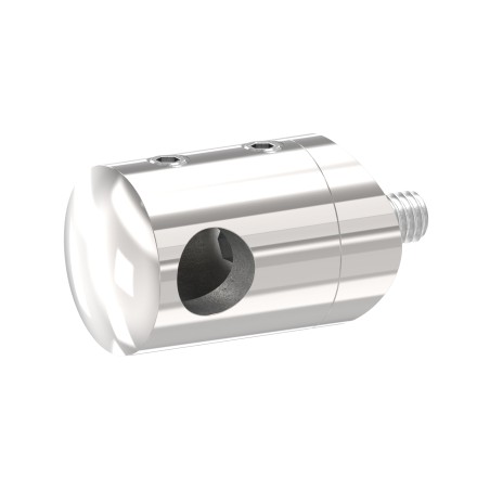 Supporto per tondino 10 mm per tubo 42,4 mm AISI 316