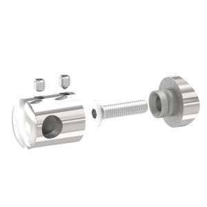 Supporto per tondino 10 mm per tubo 42,4 mm AISI 316