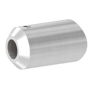 Blocco per tondino Ø10,2 mm AISI 304 satinato