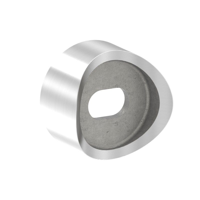 Adattatore per tubo 42,4 mm AISI 304 per supporto vetro