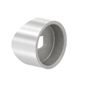 Adattatore per tubo 42,4 mm AISI 304 per supporto vetro