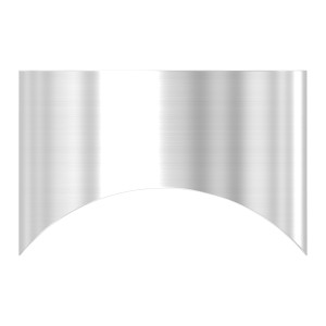 Adattatore per tubo 42,4 mm AISI 304 per supporto vetro
