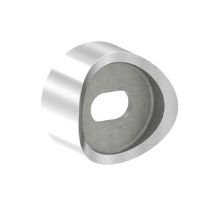 Adattatore per tubo 42,4 mm supporto vetro AISI 316