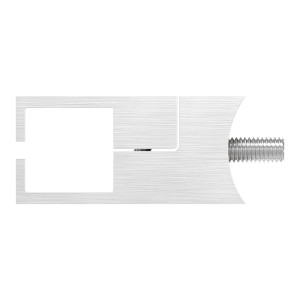 Supporto profilo lamiera 20x20 per tubo 42,4 AISI 304