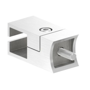 Supporto profilo lamiera 20x20 per tubo 42,4 AISI 304
