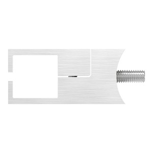 Supporto profilo lamiera 20x20 per tubo 42,4 AISI 304