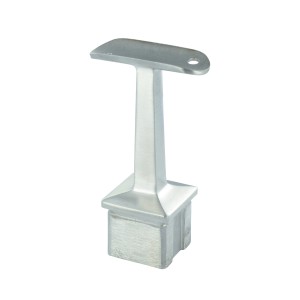 Supporto per corrimano con sella per tubo d. 42,4 aisi 304