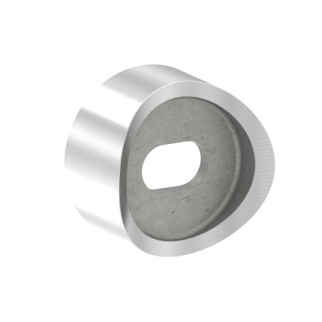 Adattore per tubo Ø48,3 mm supporto vetro AISI 316