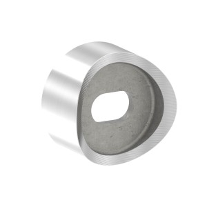 Adattore per tubo Ø48,3 mm supporto vetro AISI 316