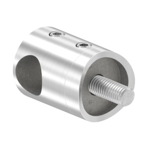 Supporto per tondino 12 mm per tubo 48,3 mm AISI 304