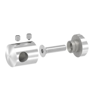 Supporto per tondino 10 mm per tubo 48,3 mm AISI 304