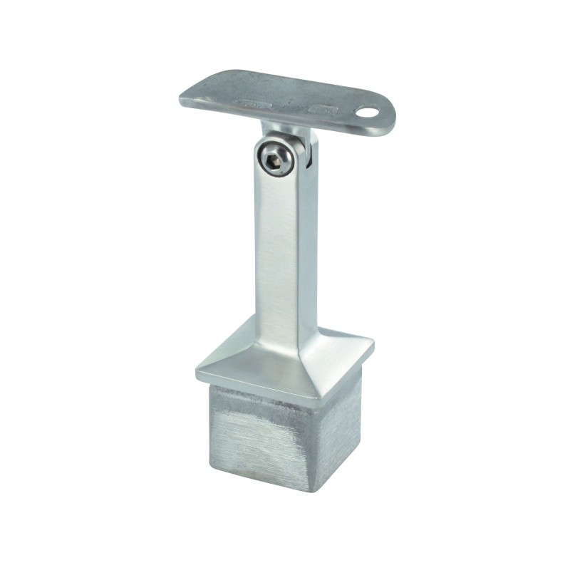Supporto per corrimano snodabile per tubo d. 42,4 aisi 304 