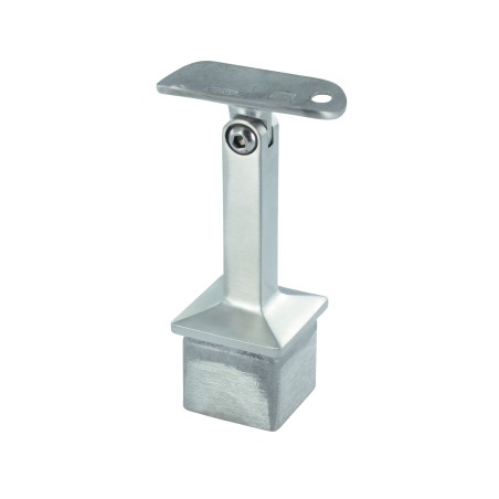 Supporto per corrimano snodabile per tubo d. 42,4 aisi 304 