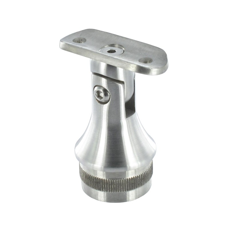Supporto per corrimano snodabile per tubo d. 42,4 aisi 304 
