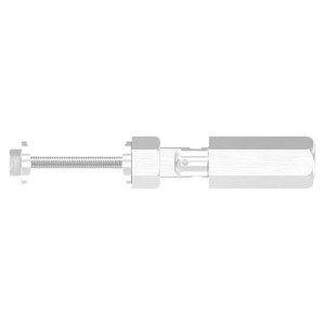 Terminale per fune Ø8mm con snodo in AISI 304