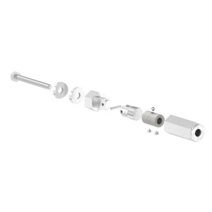 Terminale per fune Ø6mm con snodo in AISI 304