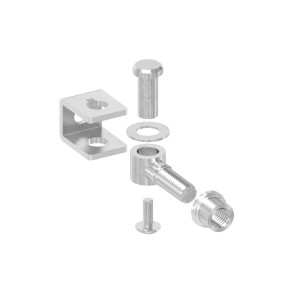 Cardine regolabile M12 AISI 304 satinato | IN116-012
