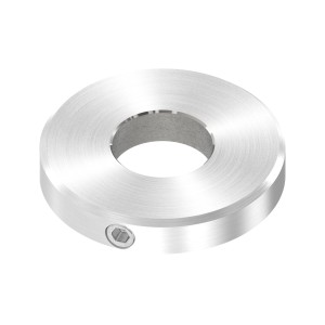 Piastra di copertura Ø30x5 mm AISI 304 satinato